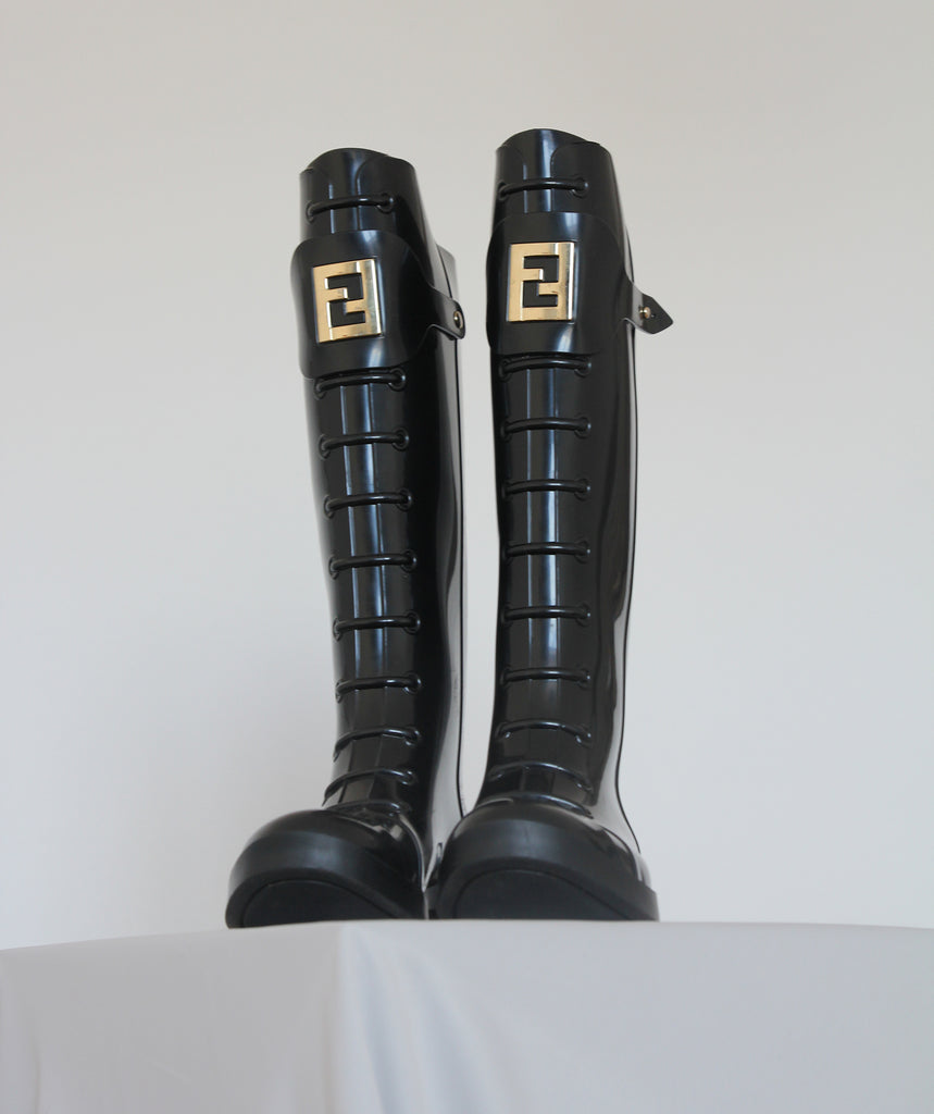 fendi rubber boots