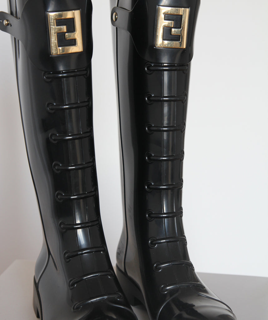 fendi rubber boots