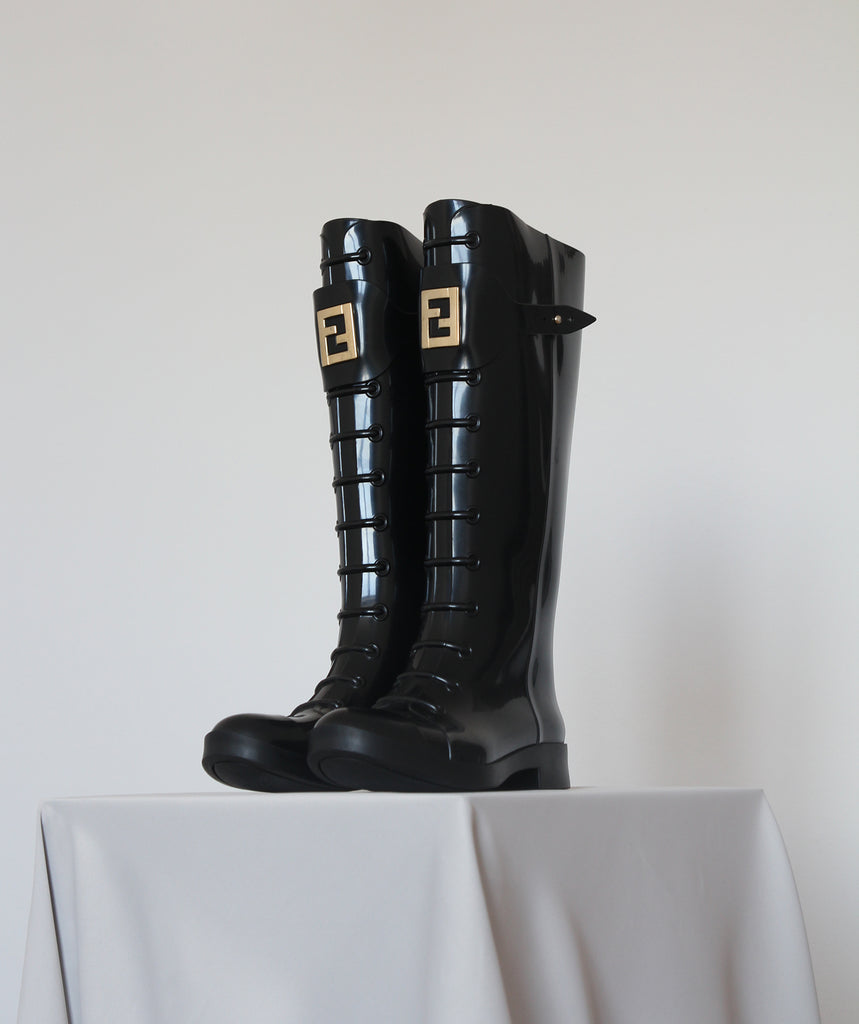 fendi wellington boots