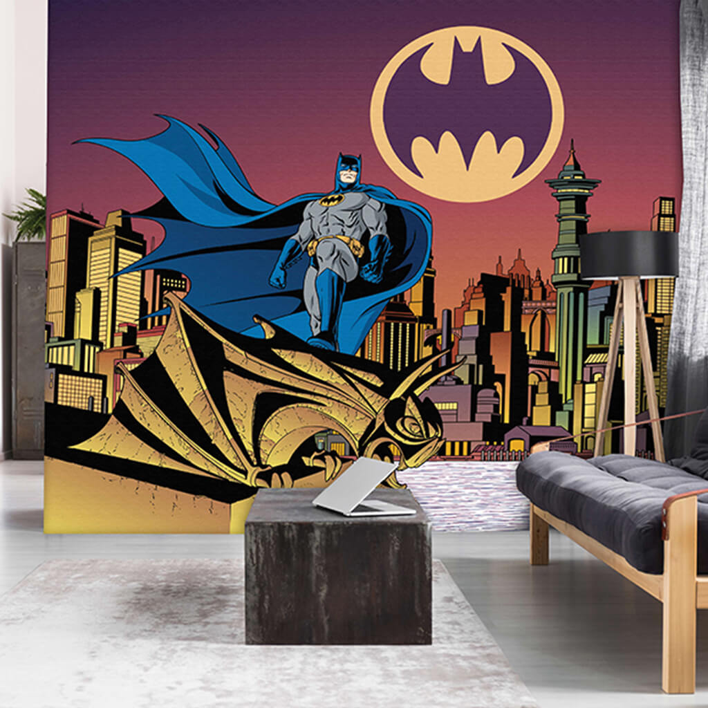 Warner Brothers Mural - Batman Bat Signal – Designer Walls Shop