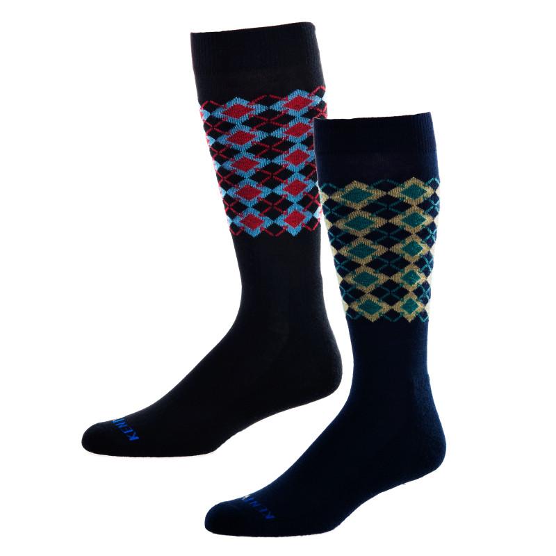 KentWool 19th Hole Collection New Argyle Golf Sock (Dress Sock ...