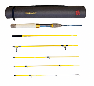 2-IN-1 Float Travel Rod. 6 or 5 Sections. 13” 3.95cm or 11” 3.35cm +T –  Rigged and Ready