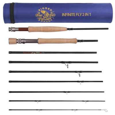 Trailmaster Classic Spin  Fly Rod 7' by Eagle Claw – Rigged and Ready
