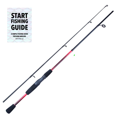 Rucksack Travel Fishing Spinning Rod 6' 182 cm. Compact Length 15.5' 4 –  Rigged and Ready