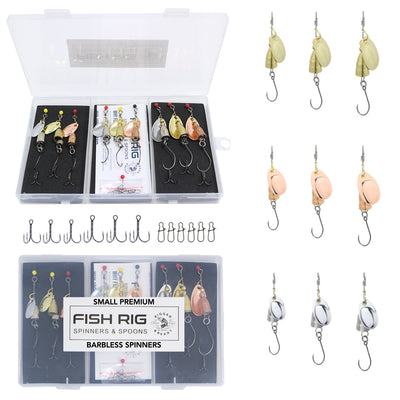 6 Weedless Spinner Bait Set Fish Rig 100% Barbless – Rigged and Ready