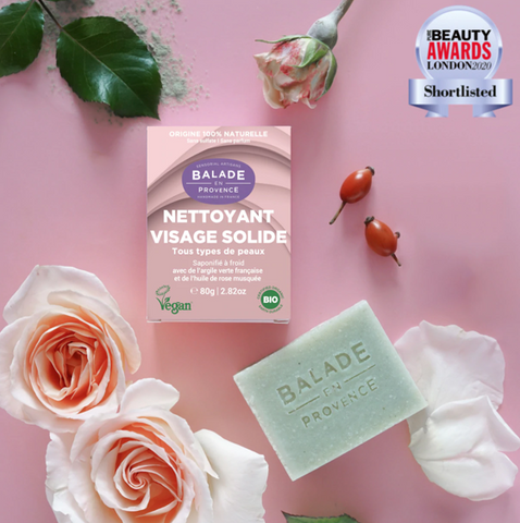 nettoyant visage solide Shortlisted au Pure London Beauty Award