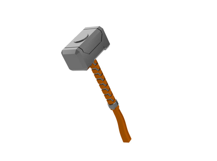 Space Knights Thunder Hammer 3d printed