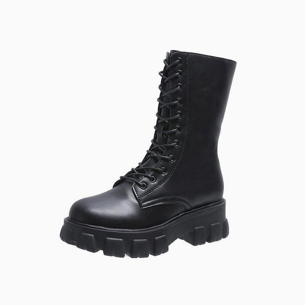 Black Heeled Boots – stylevane.com  Heels, Fashion shoes, Combat boots  style