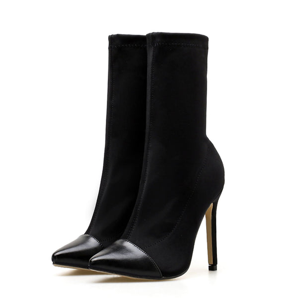 Black Heeled Boots – stylevane.com  Heels, Fashion shoes, Combat boots  style