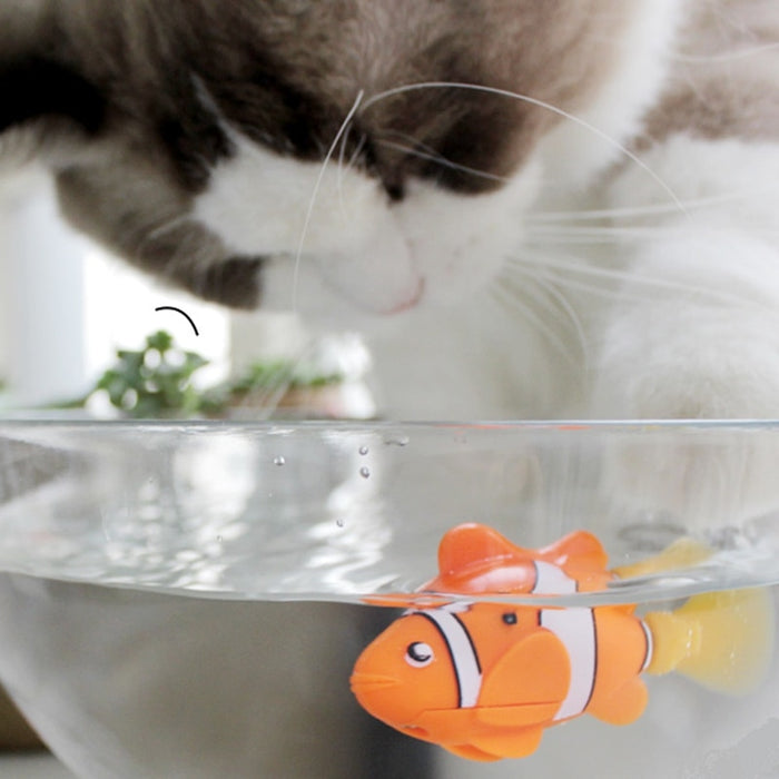 swimming fish toy for cats