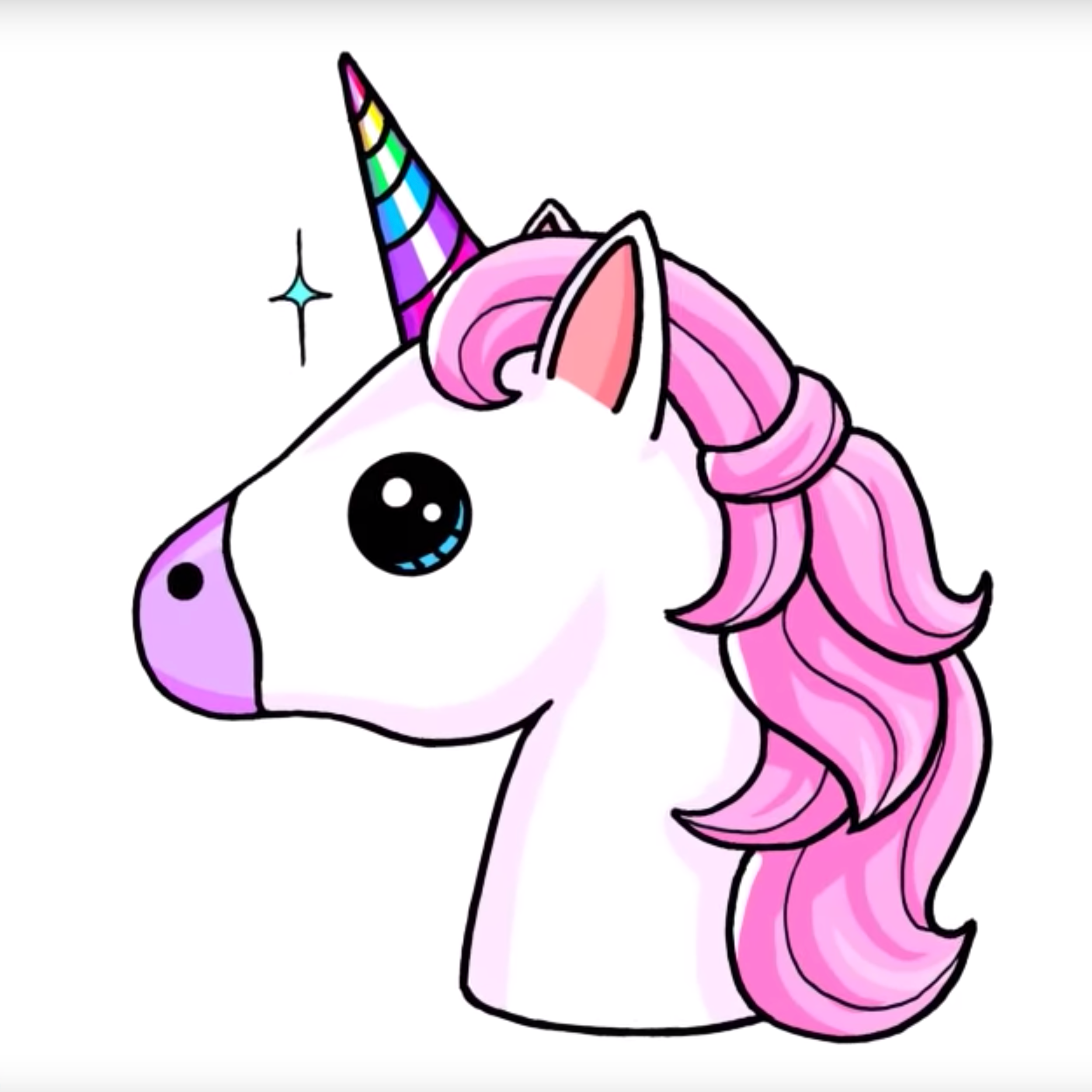 Comment Dessiner Une Licorne Emoji Dessin Licorne