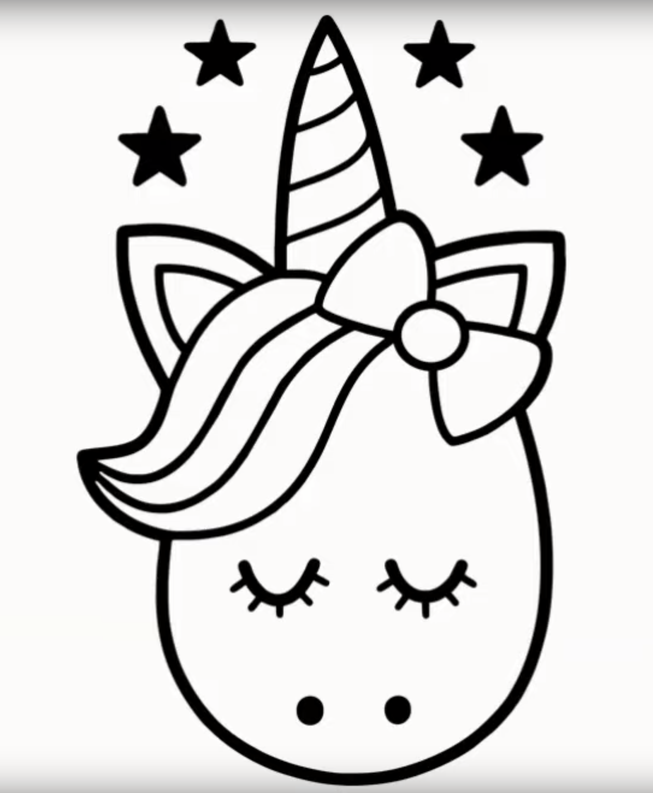 Dessin Tete De Licorne Kawaii Dessin Licorne