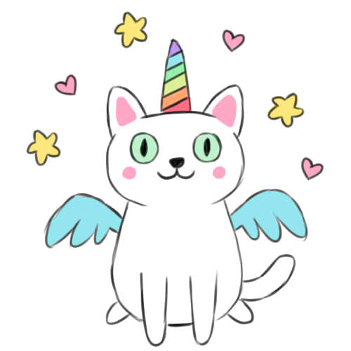 Dessin Chat Licorne Dessin Licorne