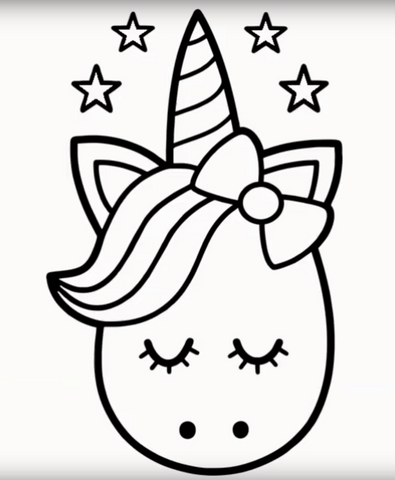 Dessin Tête De Licorne Kawaii Dessin Licorne