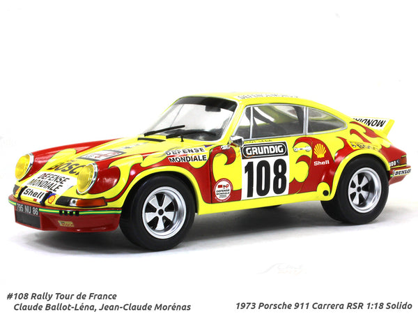 1973 Porsche 911 Carrera RSR #108 Rally Tour de France 1:18 Solido diecast  Scale Model car | Scale Arts India