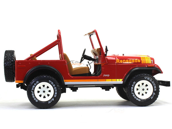 1980 Jeep CJ7 red 118 MCG diecast Scale Model Car
