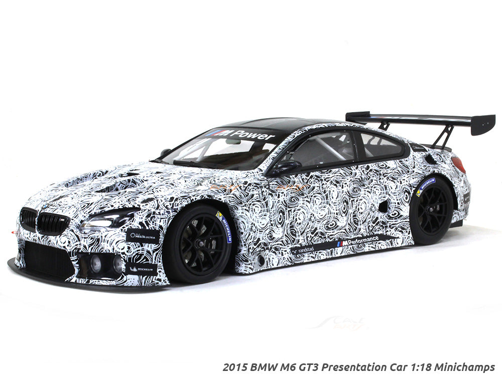 2015 BMW M6 GT3 Presentation Car 1:18 Minichamps scale model car