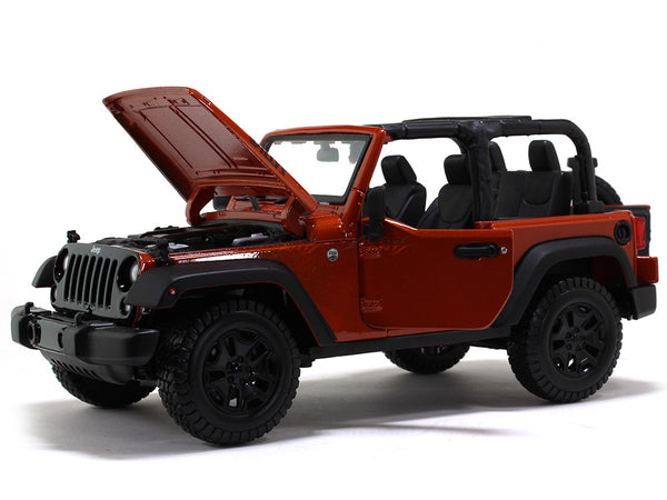 Jeep Wrangler Rubicon red 1:18 Maisto diecast Scale Model car | Scale Arts  India