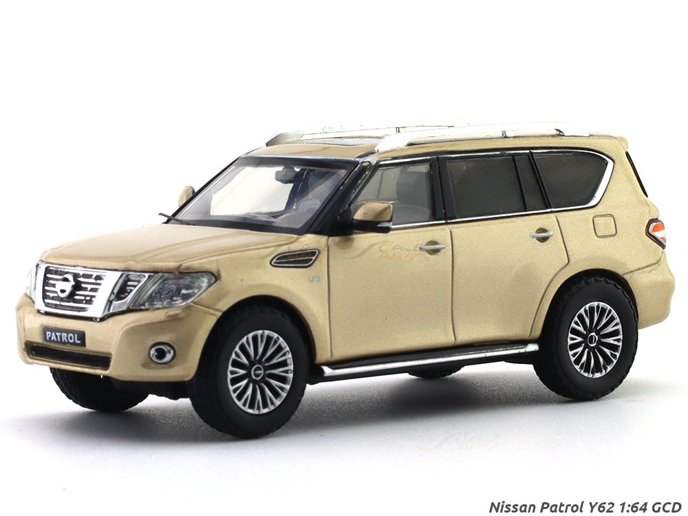 Nissan Patrol Y62 golden 1:64 GCD diecast scale model | Scale Arts India