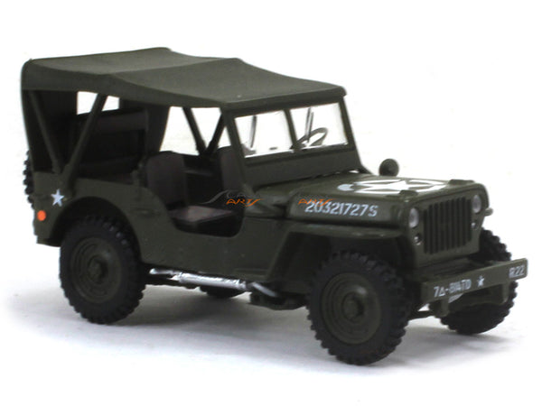Willys MB Jeep 1/4 Ton 143 Cararama diecast Scale Model