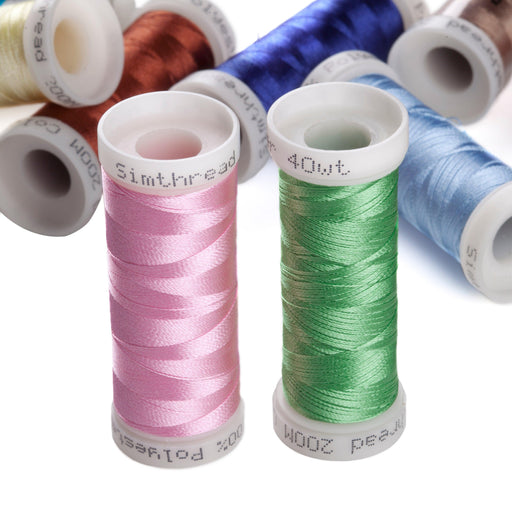 simthread Simthread 60WT Sewing Embroidery Machine Thread Kit - 40 Colors  1100 Yards Spool for Brother Janome etc Sewing Embroidery