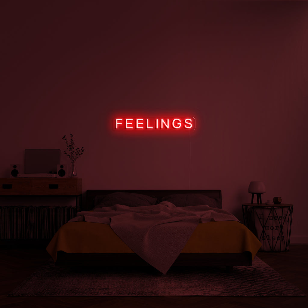 'Feelings' LED Neon Sign – Neon Beach