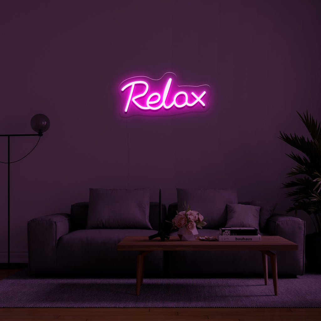 nike just relax neon sign