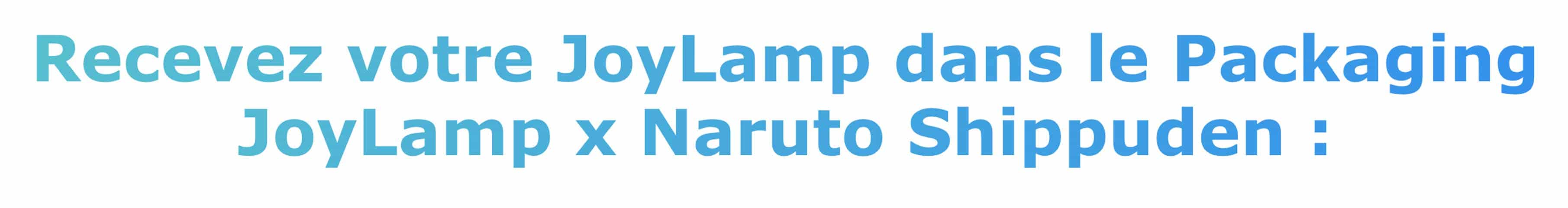 Titel der Naruto x Joylamp-Verpackung