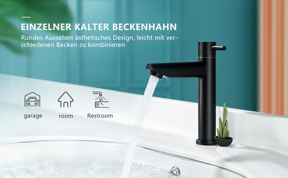 Aihom Schwarz Wasserhahn Bad