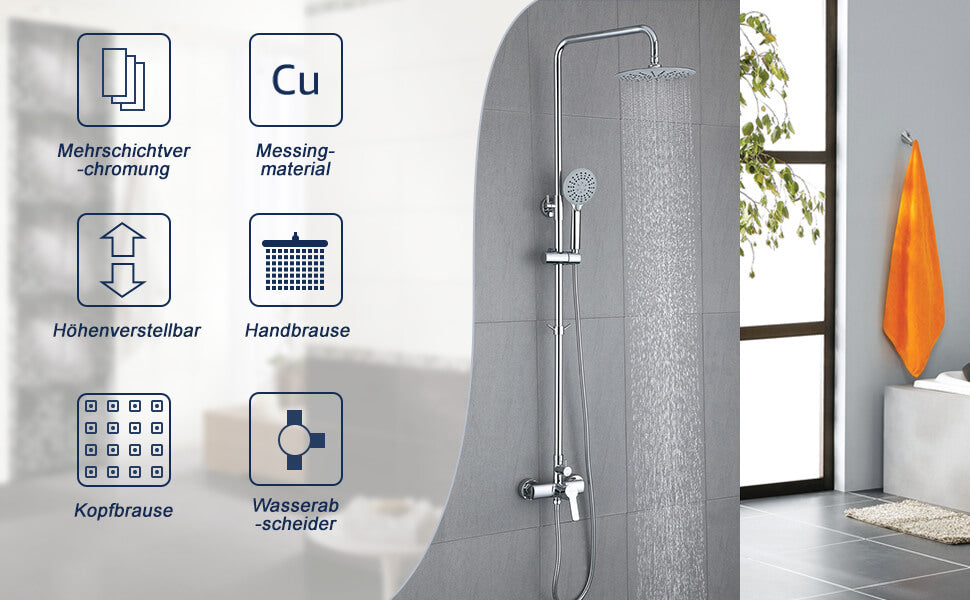 Homelody Messing Dusche systeme