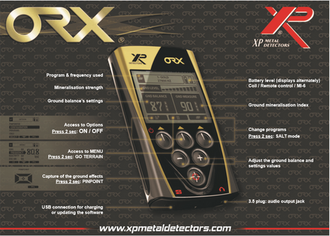 XP ORX Metal Detector Features