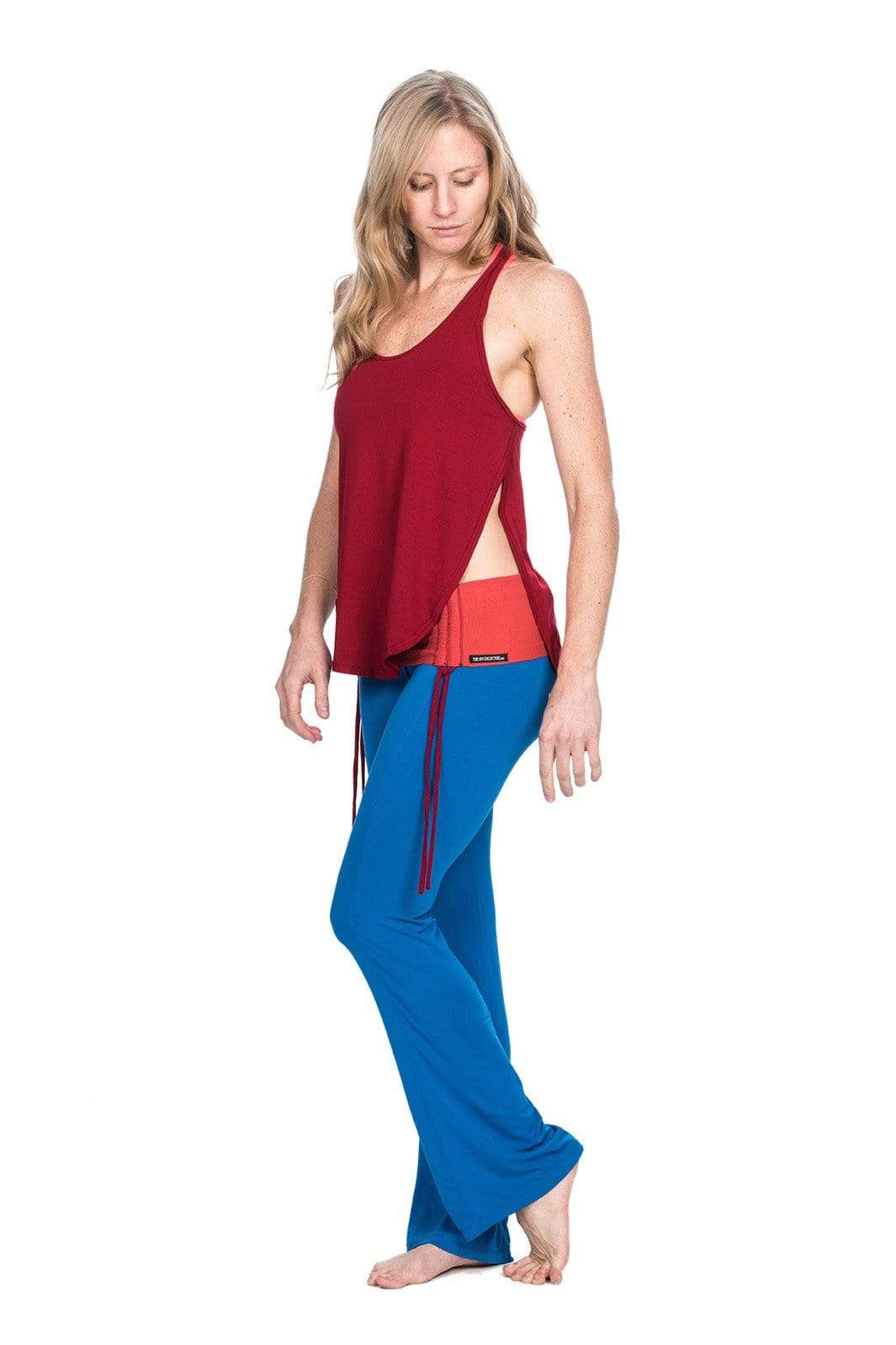 red yoga tank