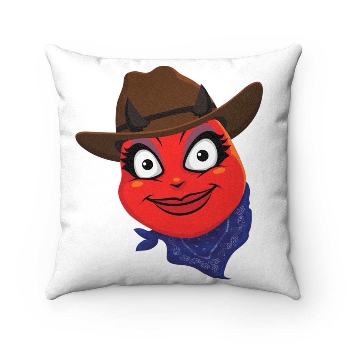 cowboy hat emoji pillow