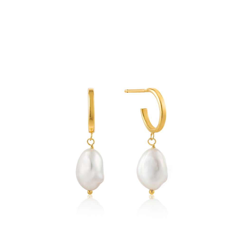 Pearl Hoop Earrings – Michael and Son's Jewelers
