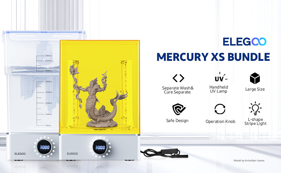 ELEGOO Mercury XS Bundle with Separate Washing and Curing Station