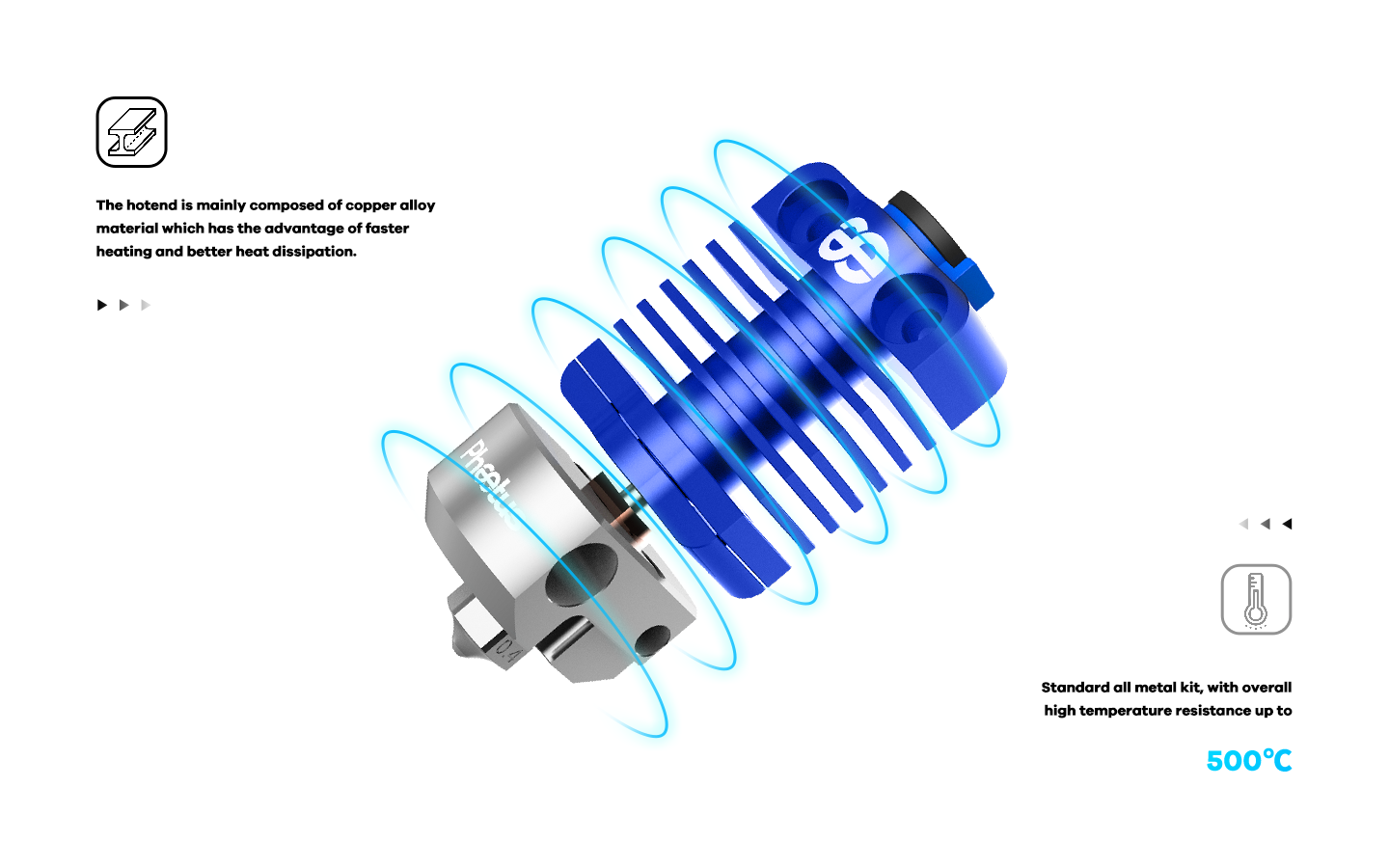 Dragon Hotend BMS blue