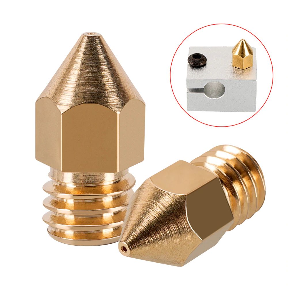 3D Printer Brass MK8 Extruder Nozzle