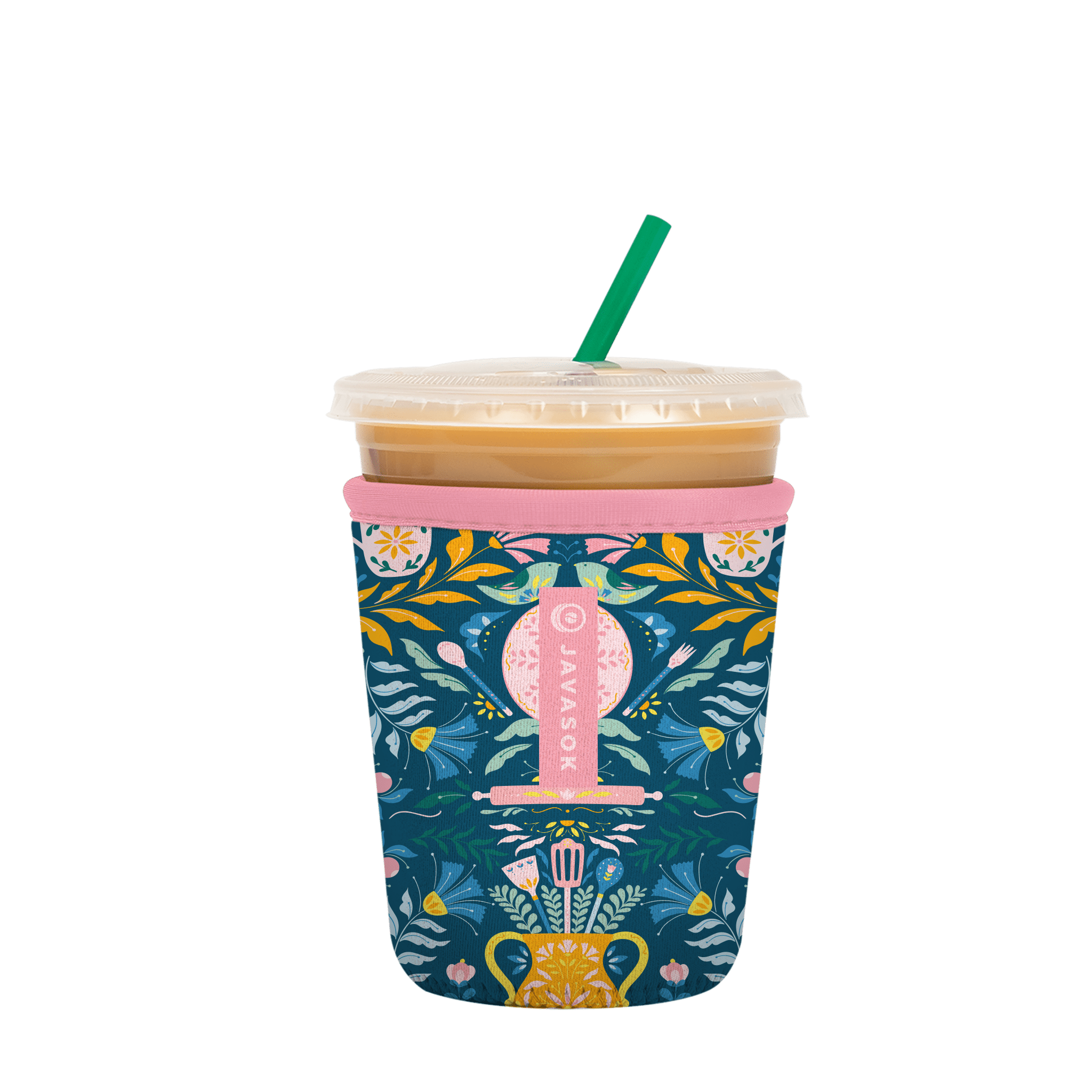 Starbucks China 2023 Summer wildflowers yellow Flower lid straw glass