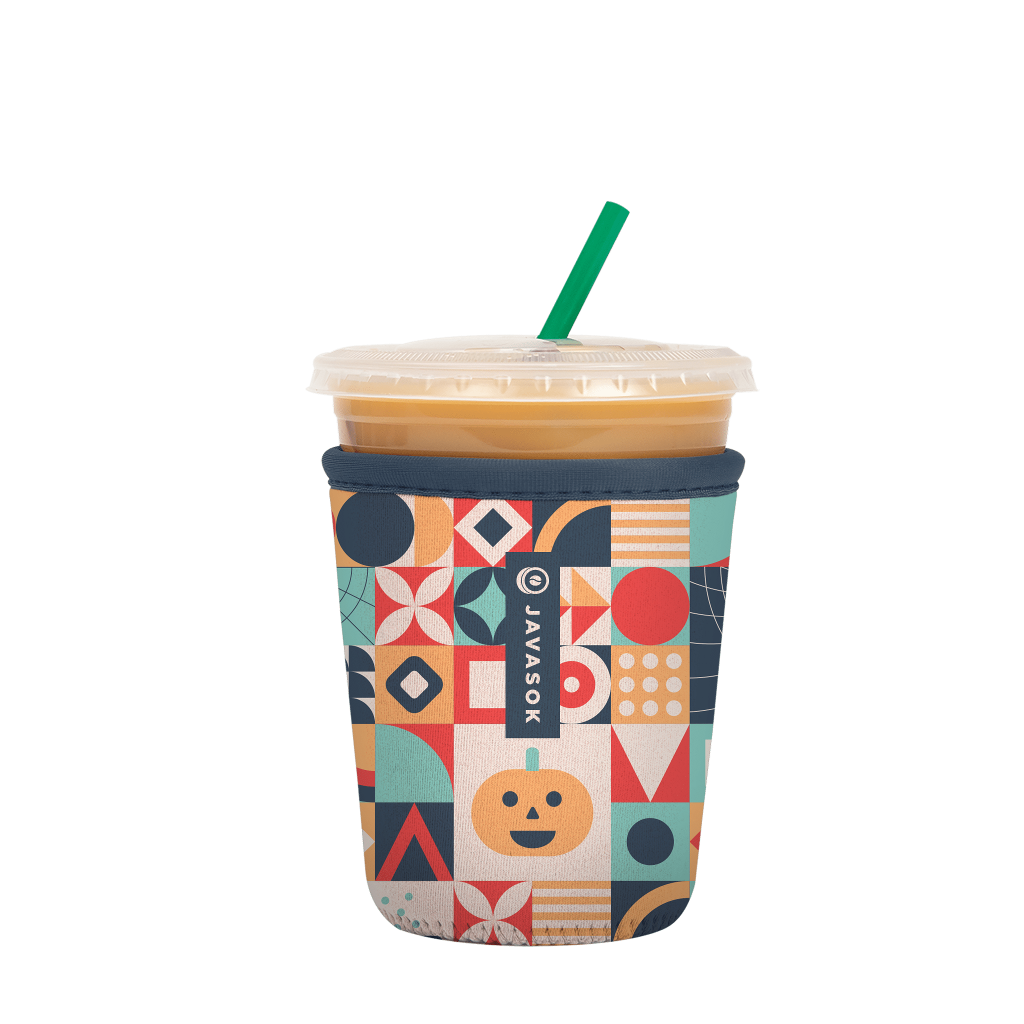 SoHo Iced Coffee Cup with Lid and Straw ICED COFFEE ADDICT - Encased