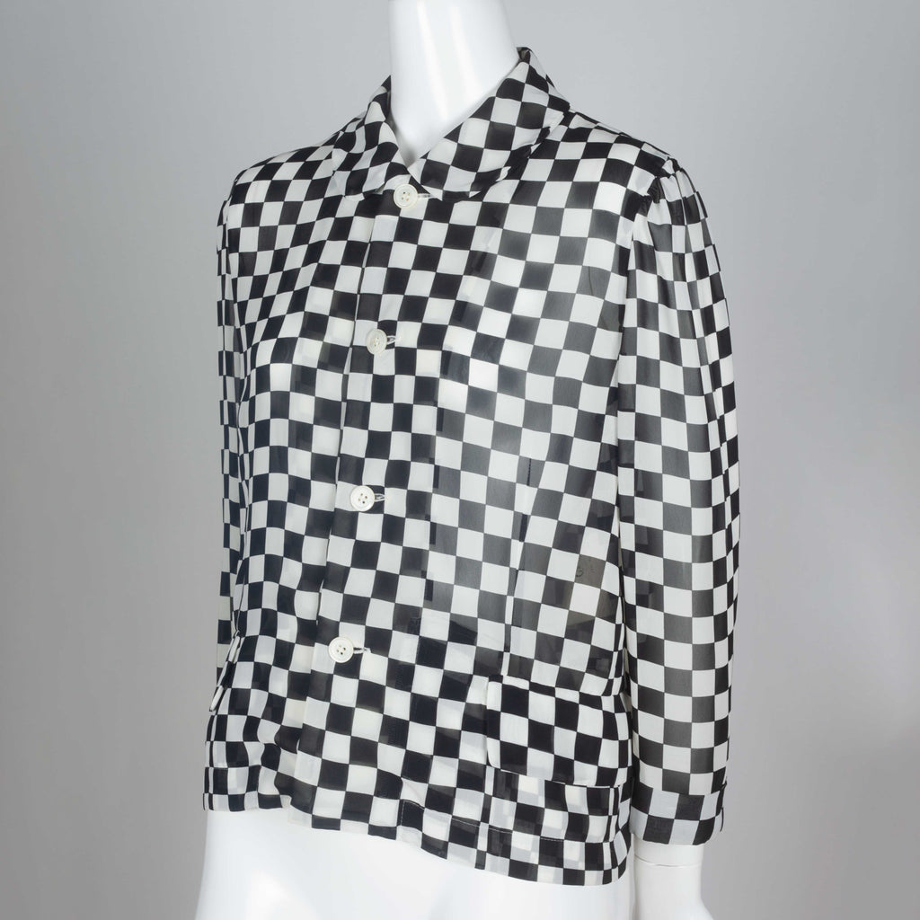 Comme des Garçons Chiffon Checkered Blouse, 1996 – PHX Gallery