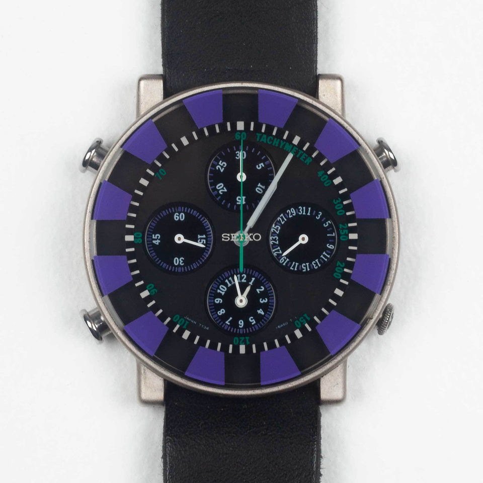 SOTTSASS Collection Chronograph Wristwatch, Purple, Japan, 1993 – PHX  Gallery