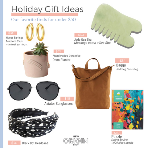 New Origin Shop Gift Guide Favorite Gifts Under $50