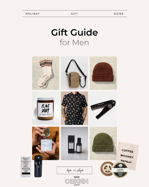 New Origin Shop 2022 Gift Guide for Men