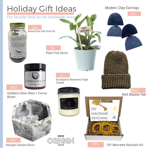 New Origin Shop 2020 Holiday Gift Guide Favorite Gifts for the handmade lover