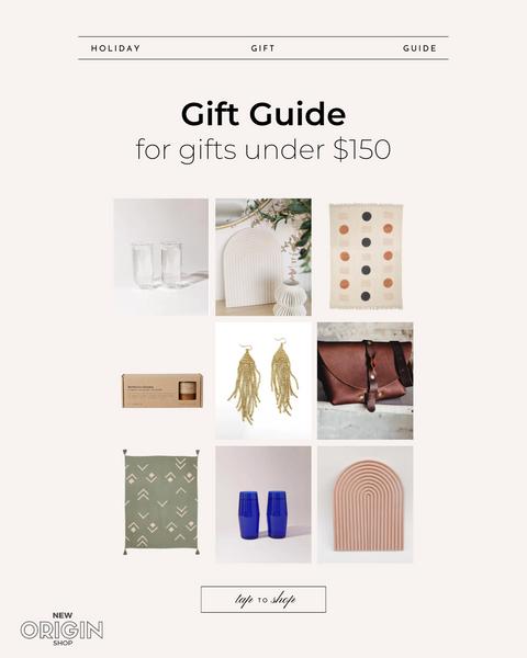 New Origin Shop 2022 Gift Guide for Gifts under $150