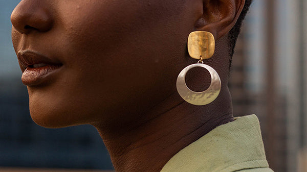 New Origin Shop - Mother's Day Guide - Brass Earrings