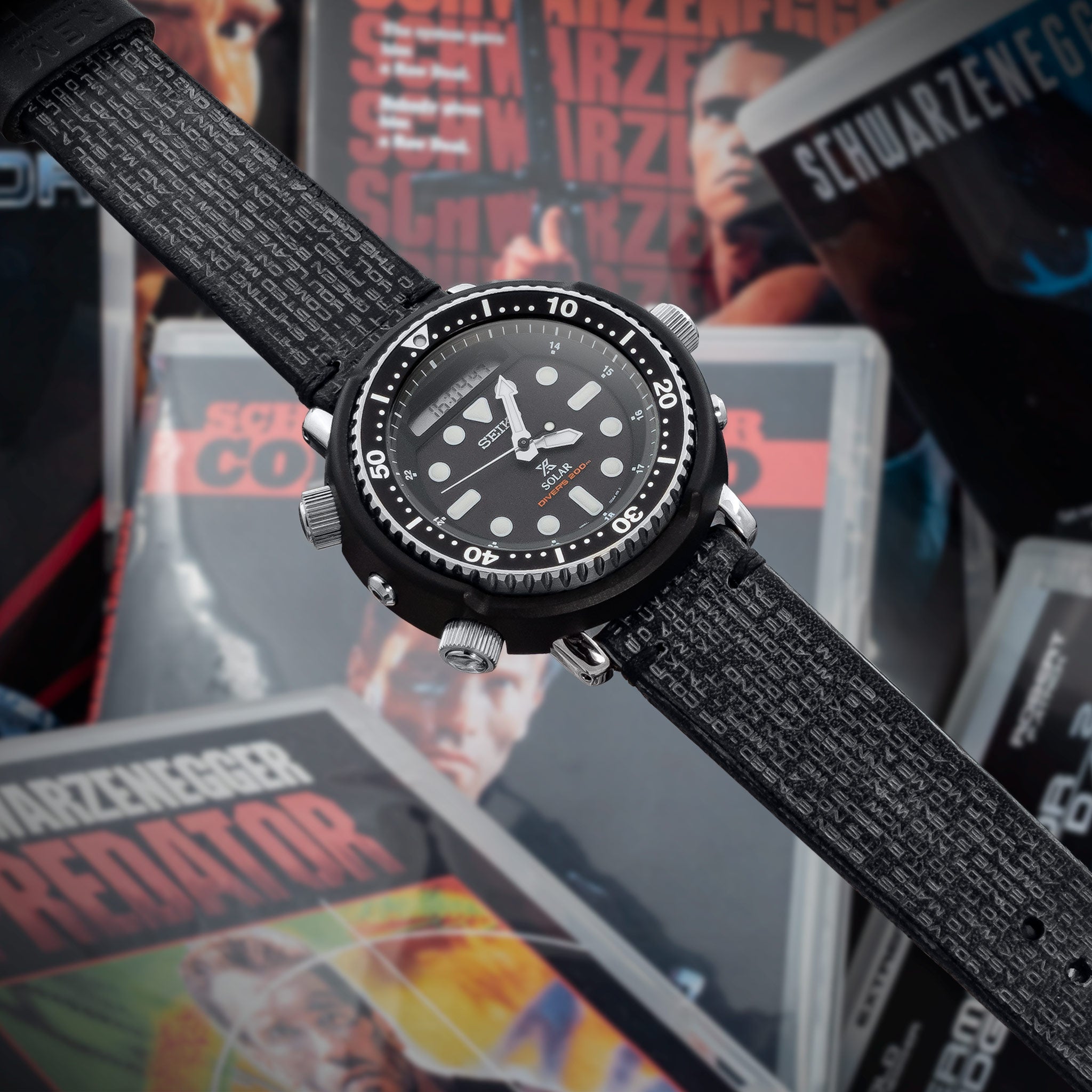 REM – Arnie 75 – Laser engraved watch strap for the Seiko 