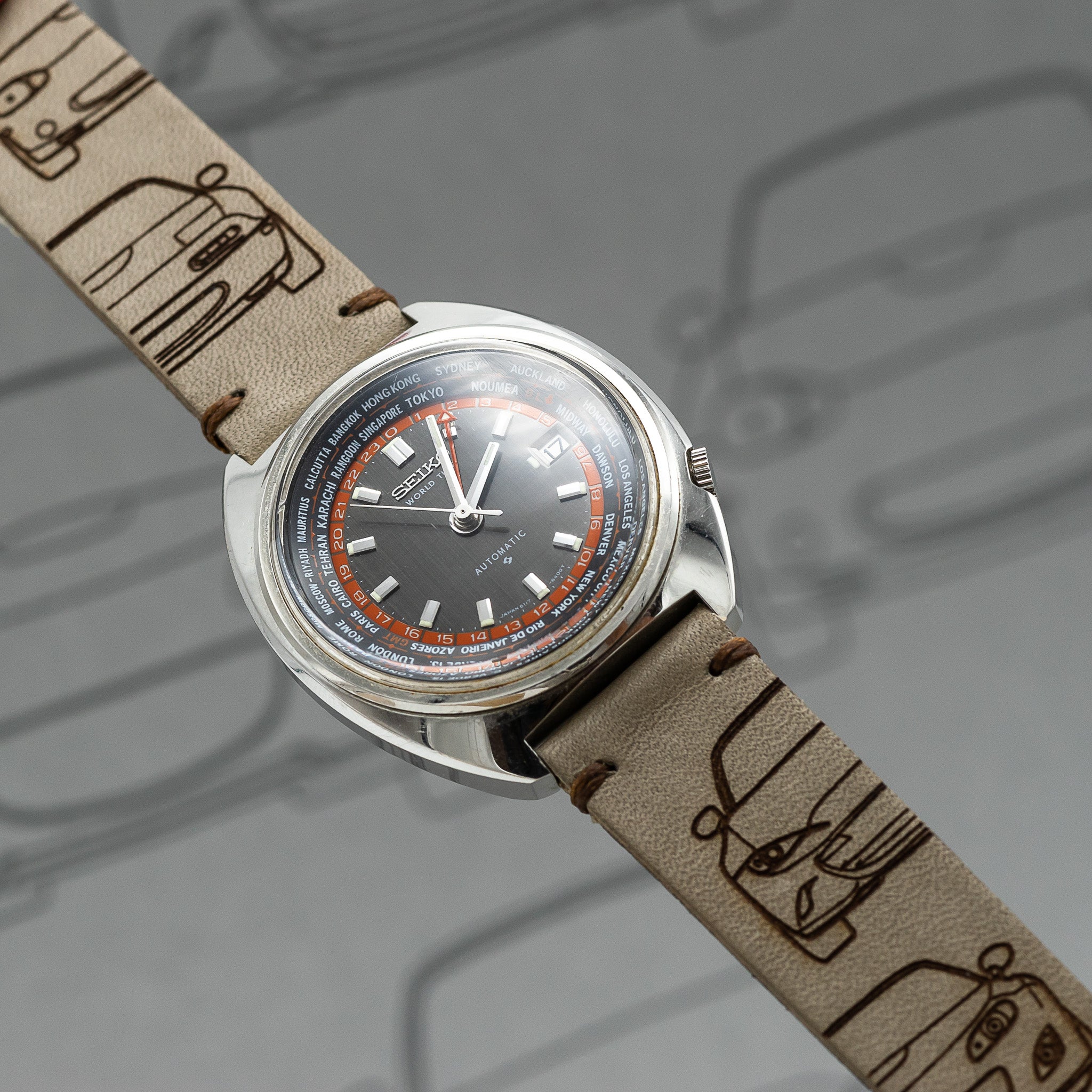 REM – Miata Generations – Laser engraved watch strap celebrating Mazda MX-5  – REM Straps