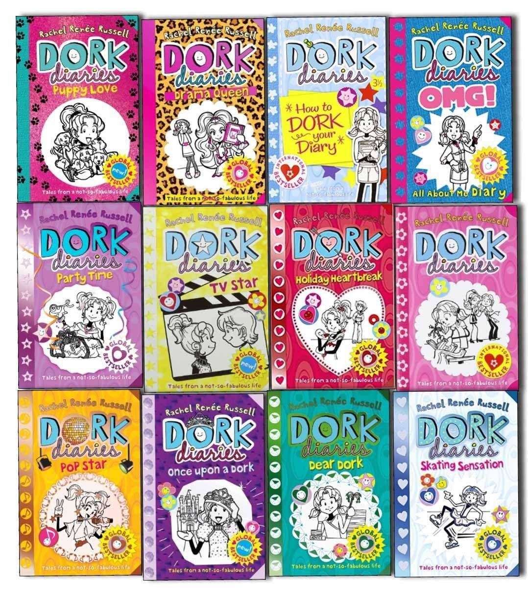 Dork Diaries 12 Books Children Collection Paperback By Rachel Renee