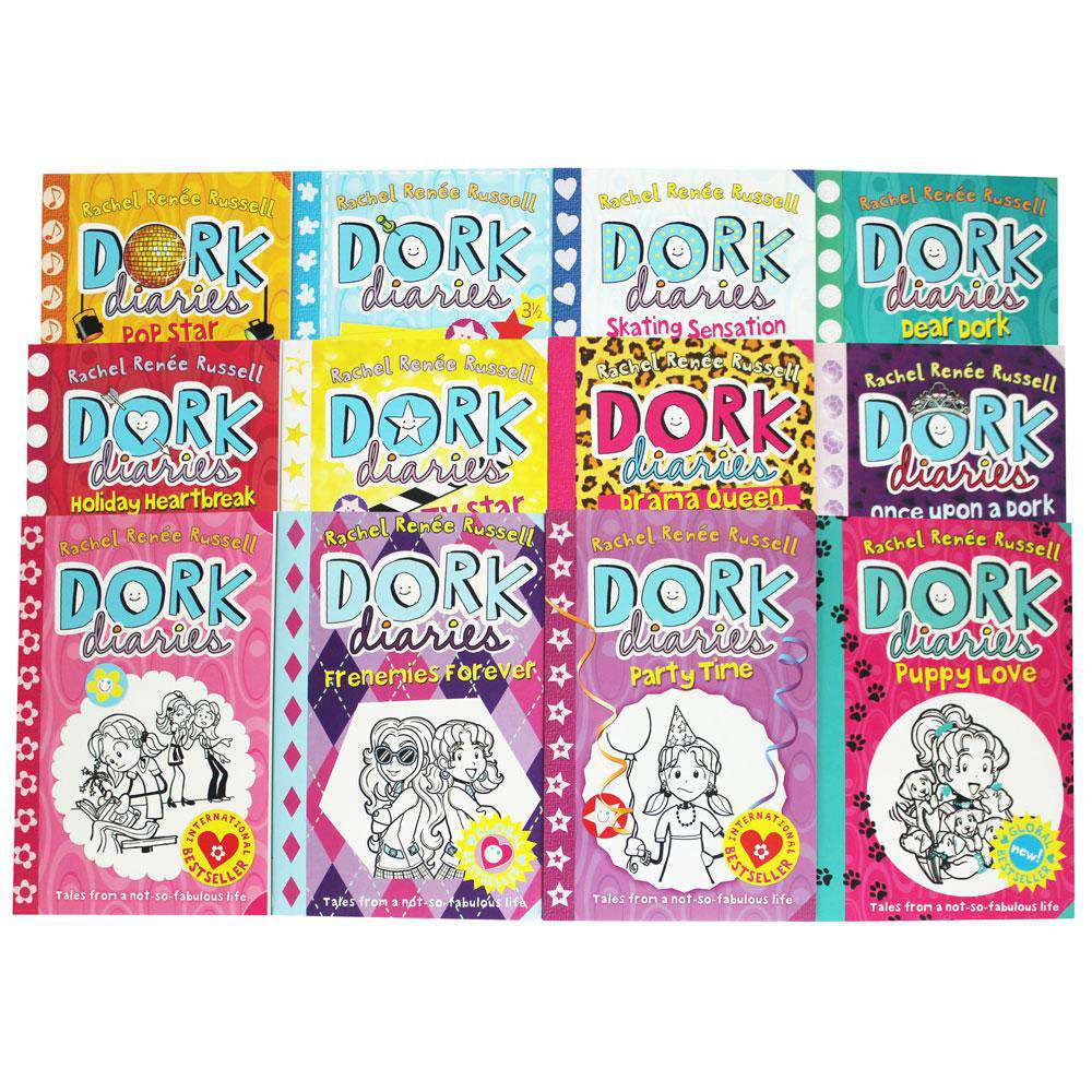 dork-diaries-12-books-children-collection-paperback-by-rachel-renee